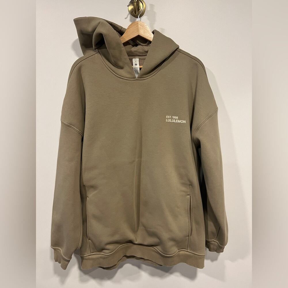 Lululemon Heavyweight Oversized Hoodie Taupe Brown Tan - Picture 6 of 6